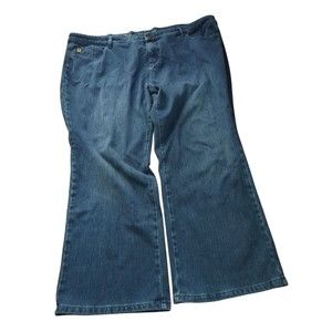 Belle by Kim Gravel Womens Jeans Button Zip Fly   26W